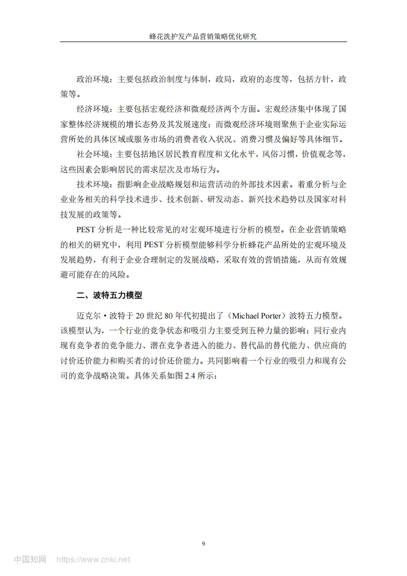 导师看了直夸好的论文-蜂花 品牌营销