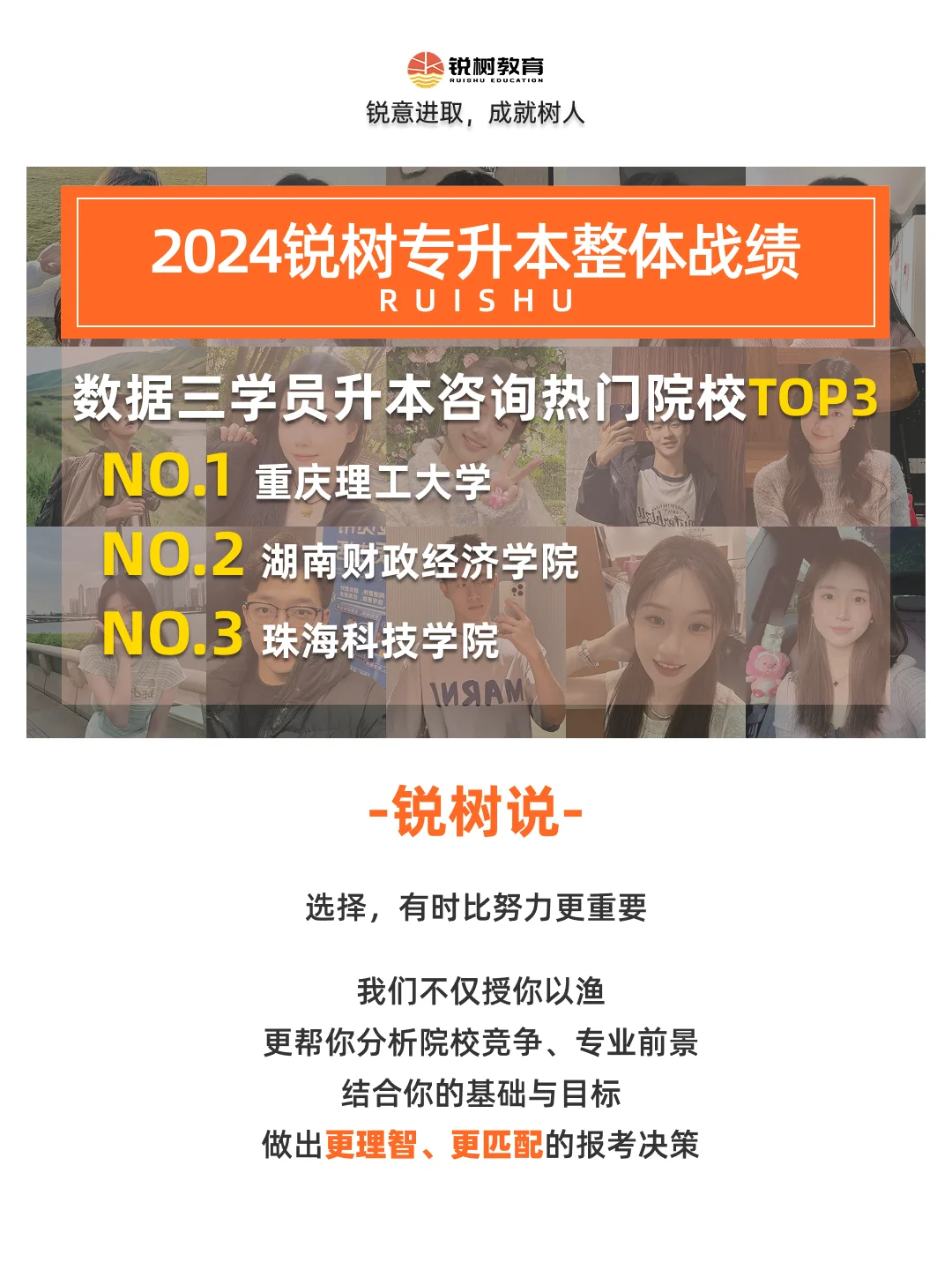 官方报告|数据揭秘锐树专升本学员的上岸路