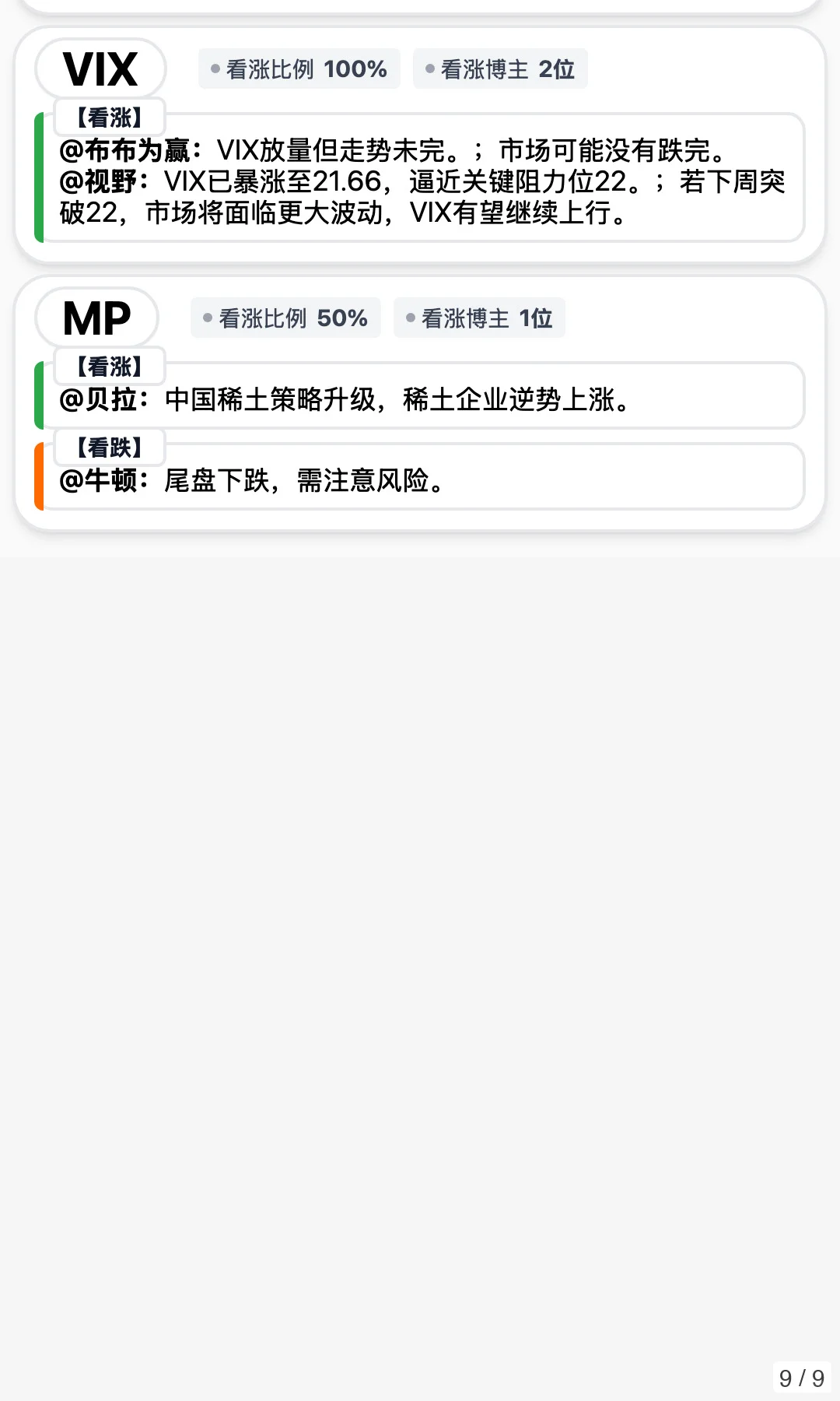 10/11 梳理 17 位美股博主市场分析