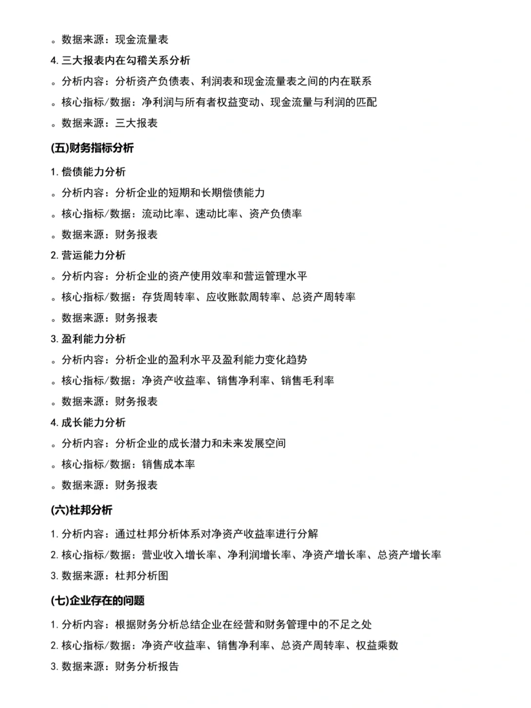 财务报告分析不会写的都去死磕这篇😡😡