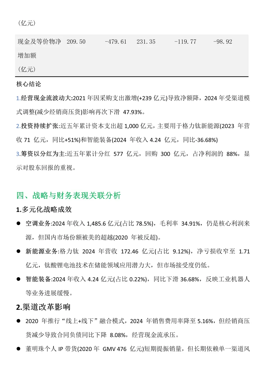 【格力电器】财务报表分析真的好写！