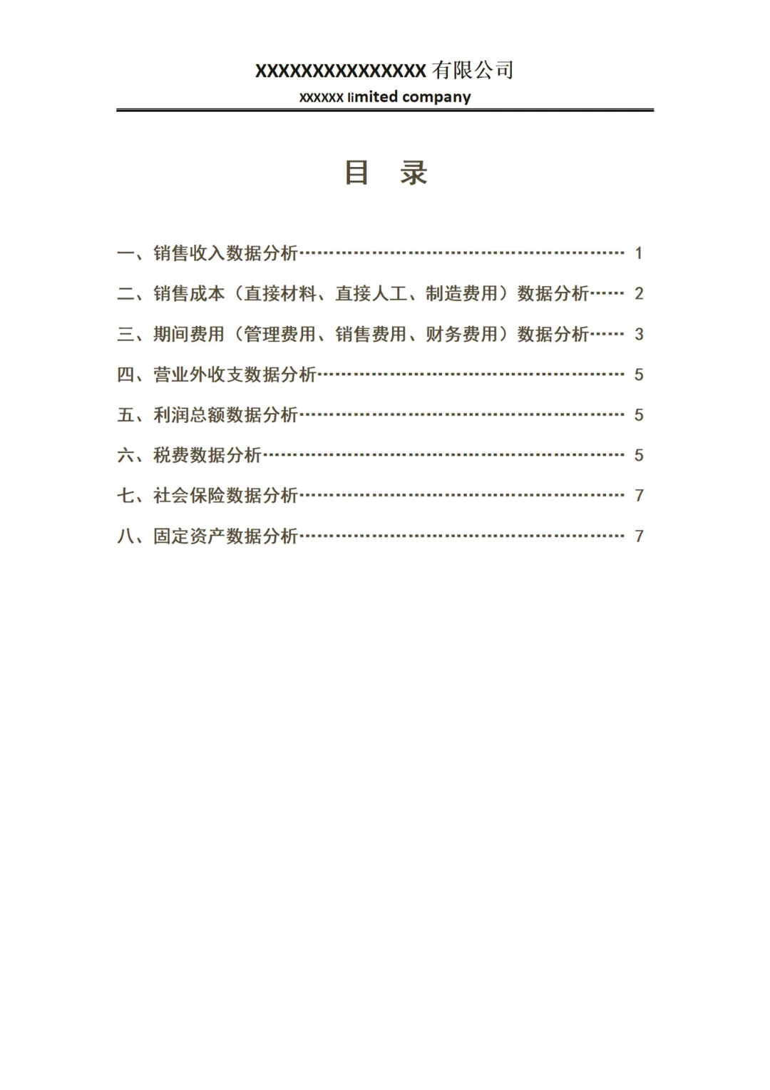 头一次看到这么漂亮的财务数据分析报告！