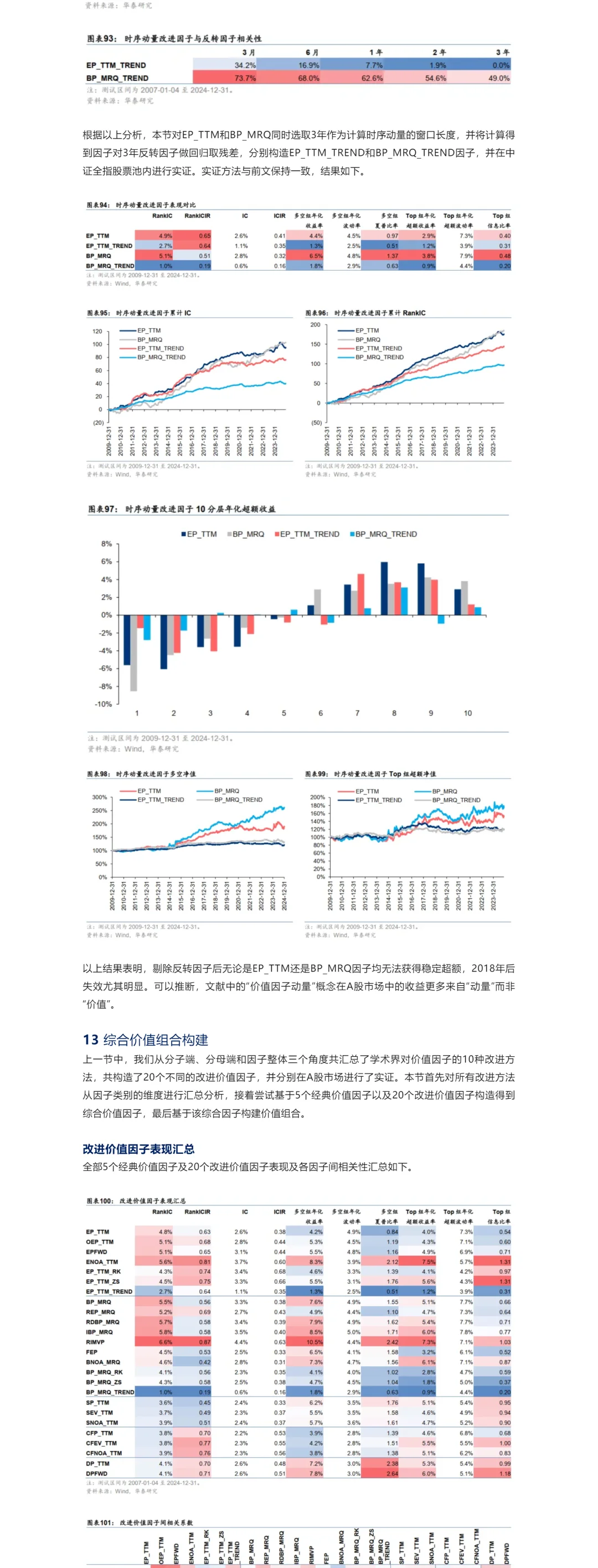 华泰金工基本面量化研报03价值因子改进