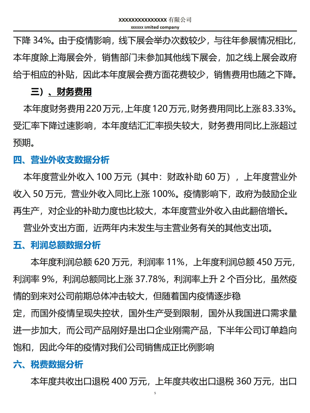 头一次看到这么漂亮的财务数据分析报告！