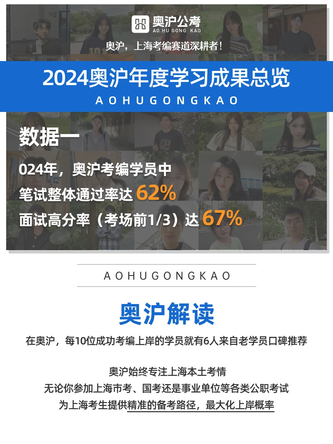 官方报告｜数据揭示奥沪学员公考高分路径