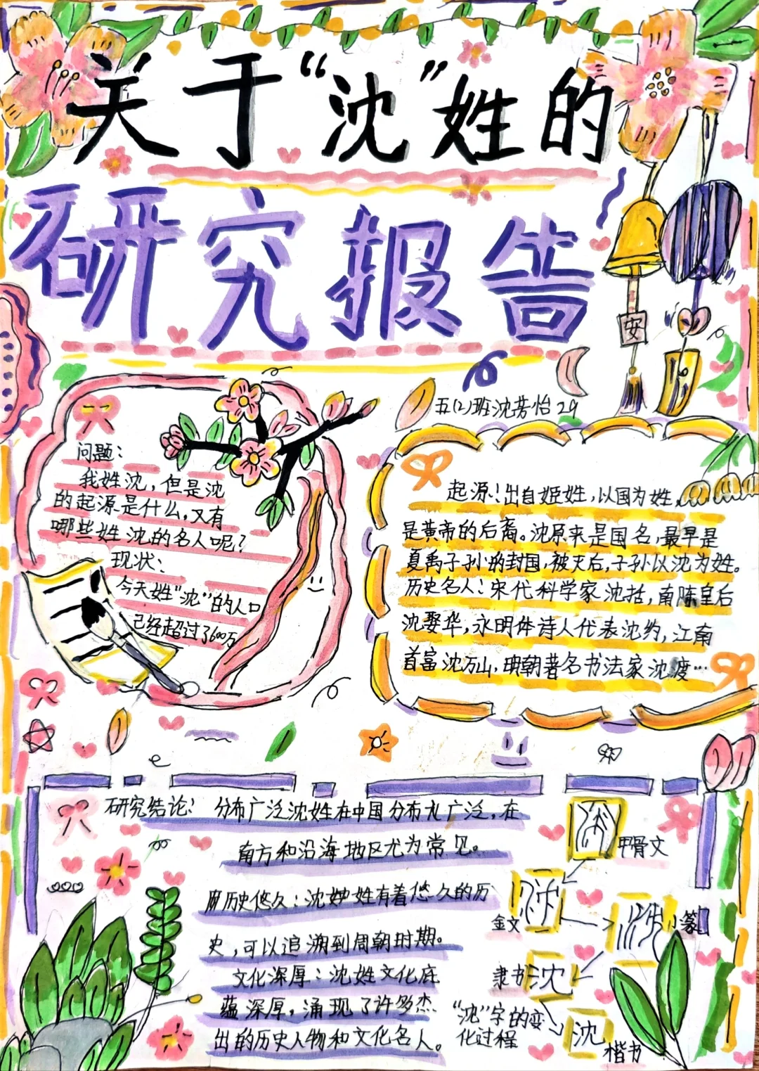 五下语文汉字研究报告