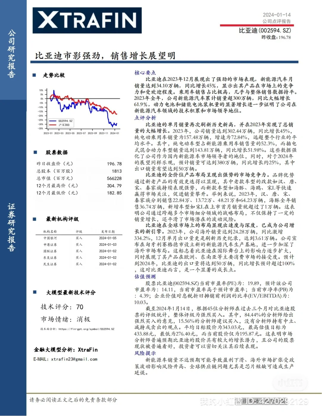 AI新功能｜AI能够生成研报了！