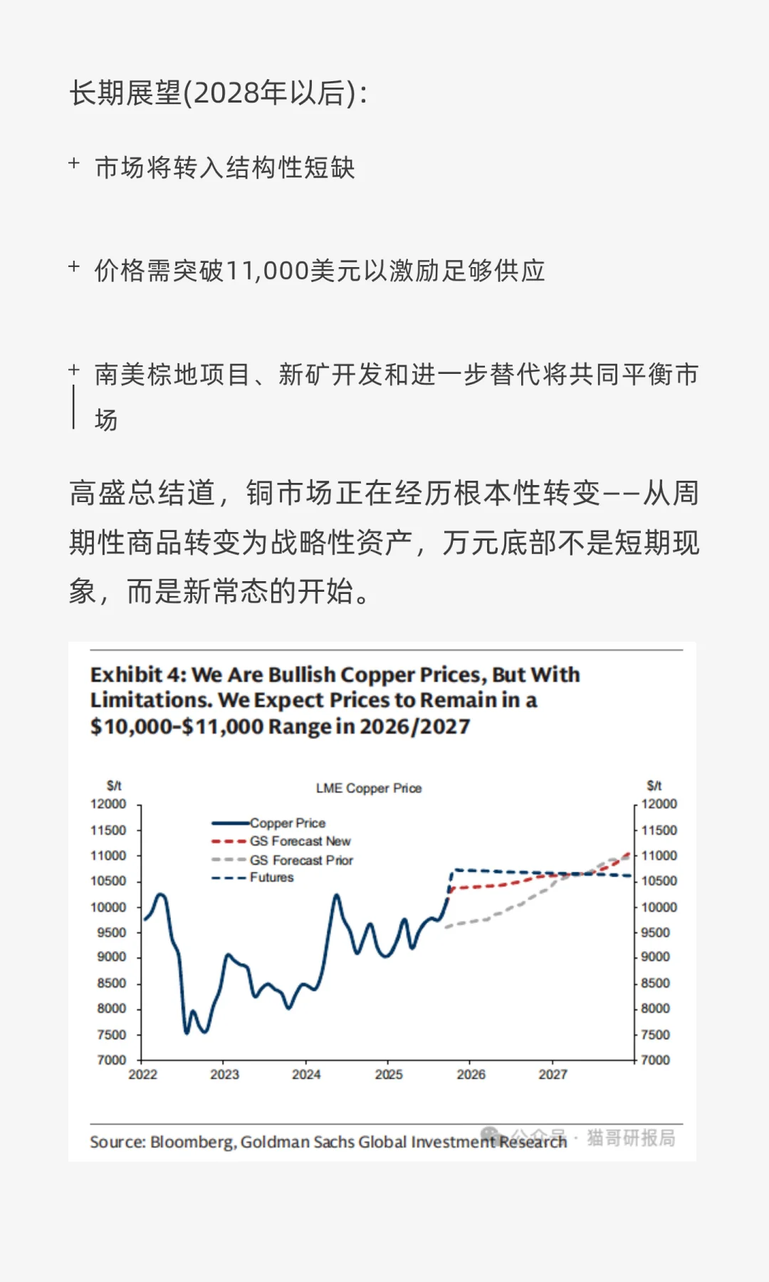 高盛:铜价飙升,1万美元只是开始