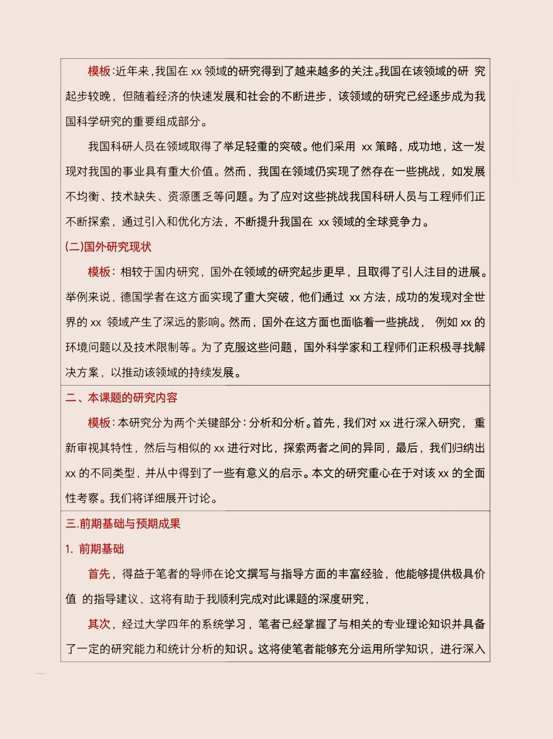 开题报告不难写关键在于抓住要点!