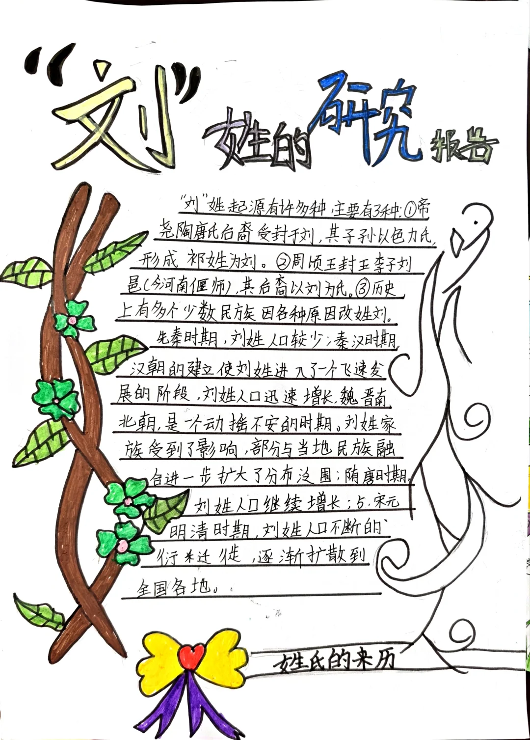 五下语文汉字研究报告