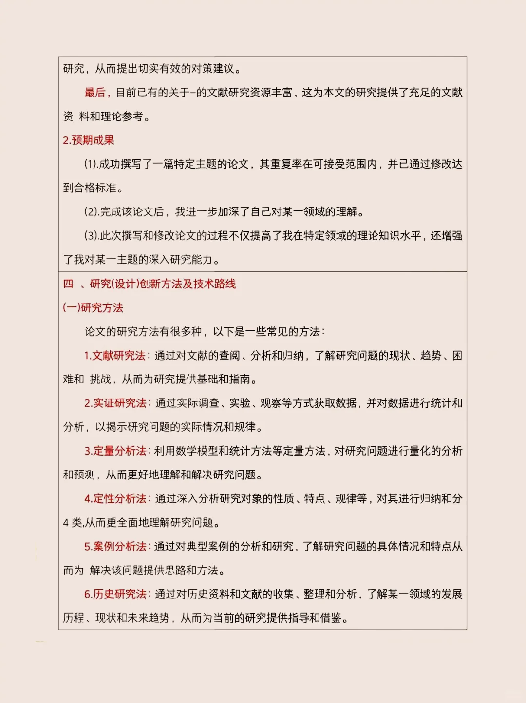开题报告不难写关键在于抓住要点!