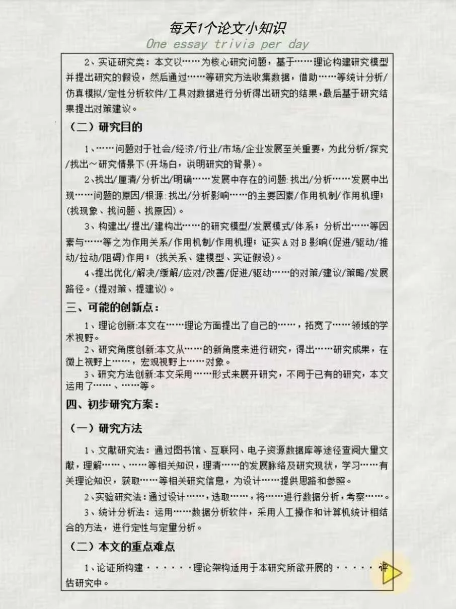 开题报告不要太老实，用模板直接套就行!🥳🥳