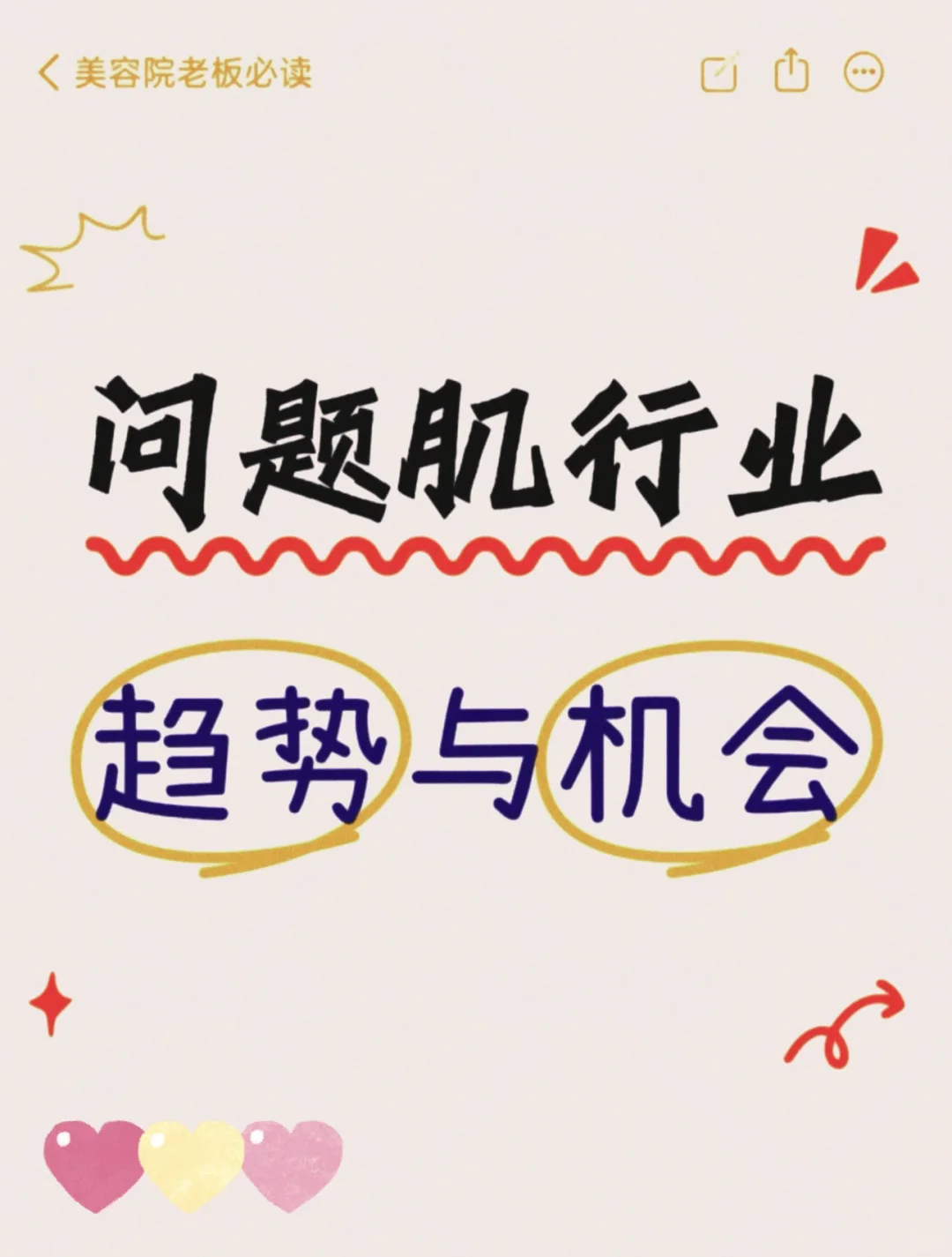 问题肌行业、趋势与机会