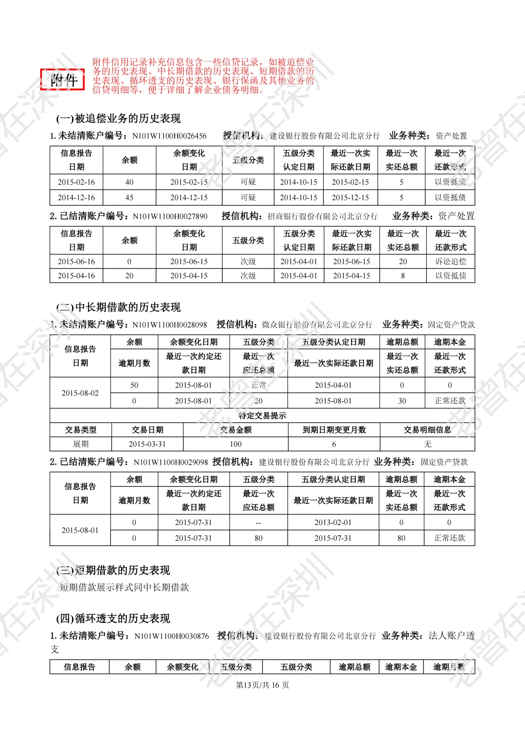 手把手教你看企业征信报告
