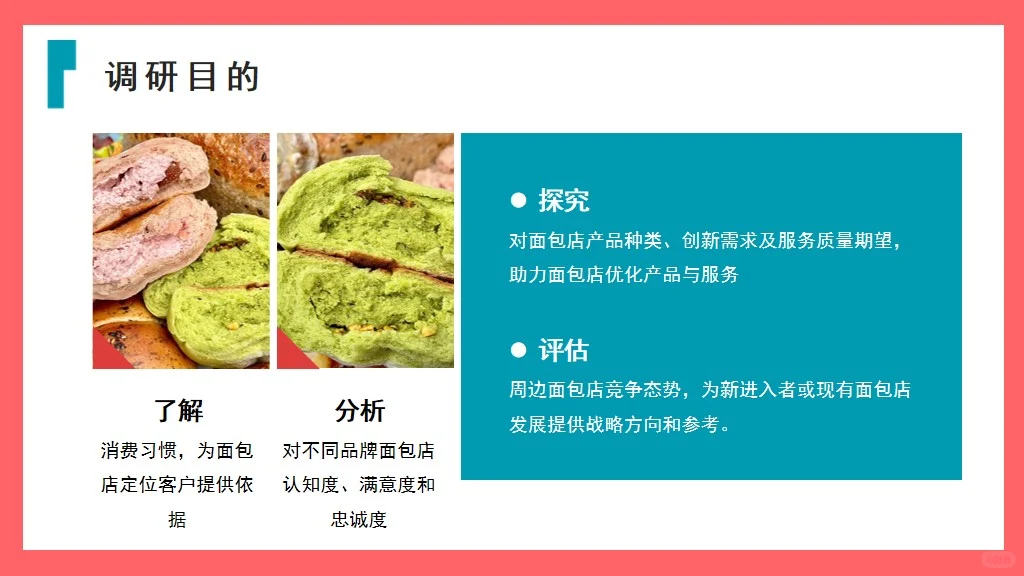 🍞面包店市场调研报告的ppt📈