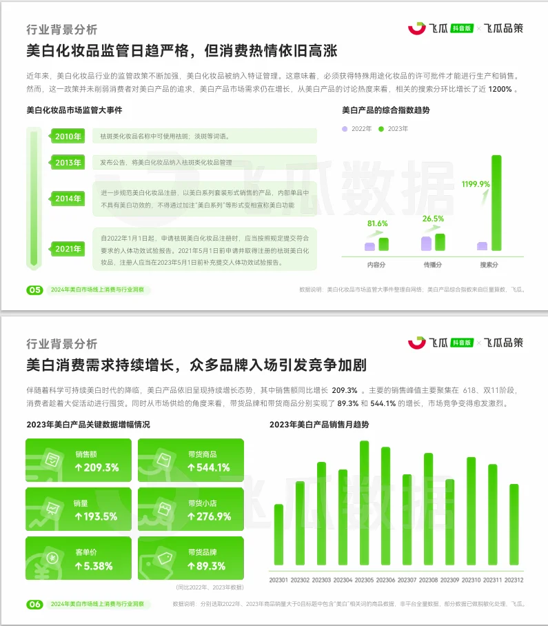 2024年美白市场线上消费与行业洞察报告