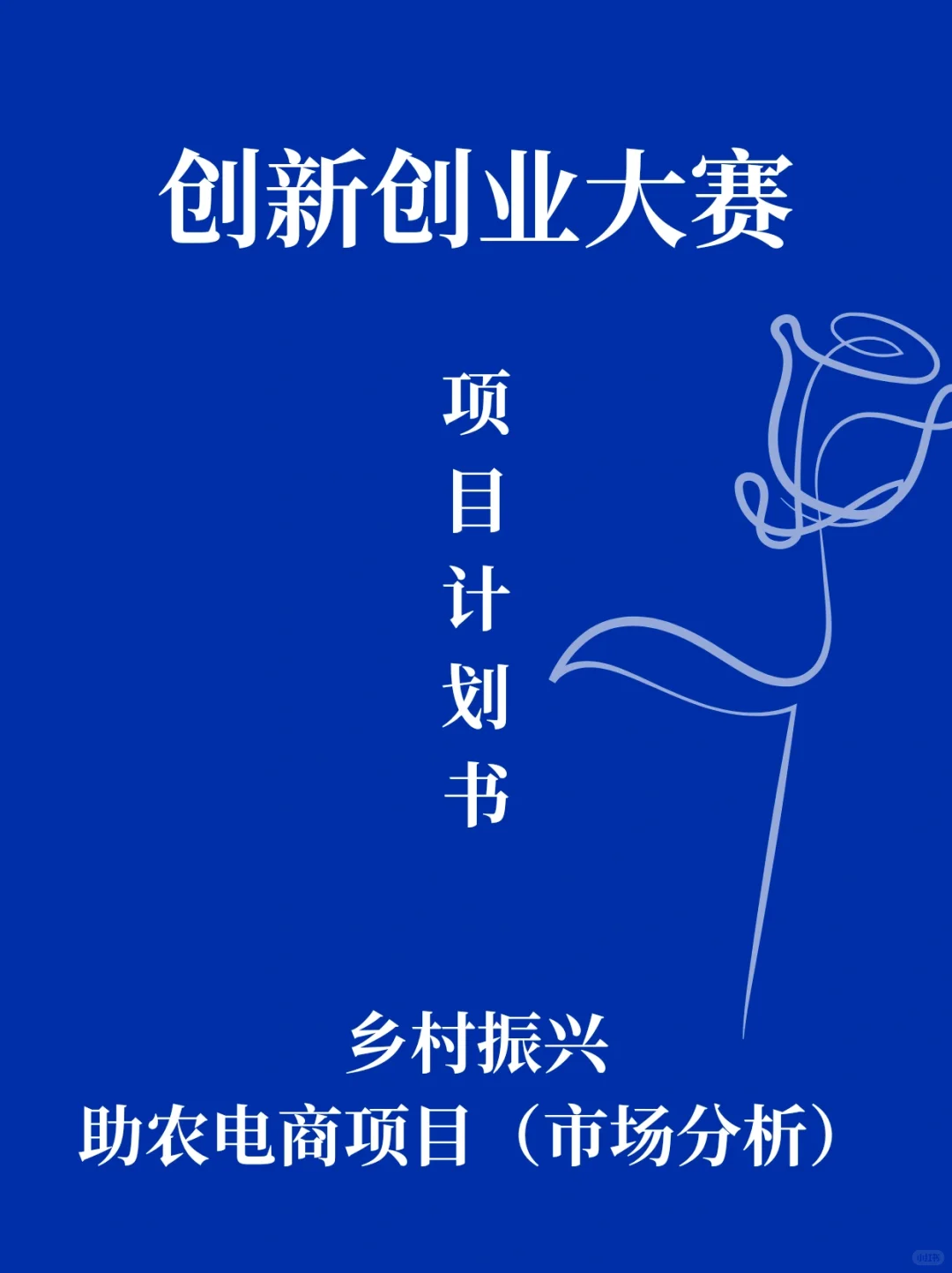 创赛乡村振兴项目市场分析不会写😱看这