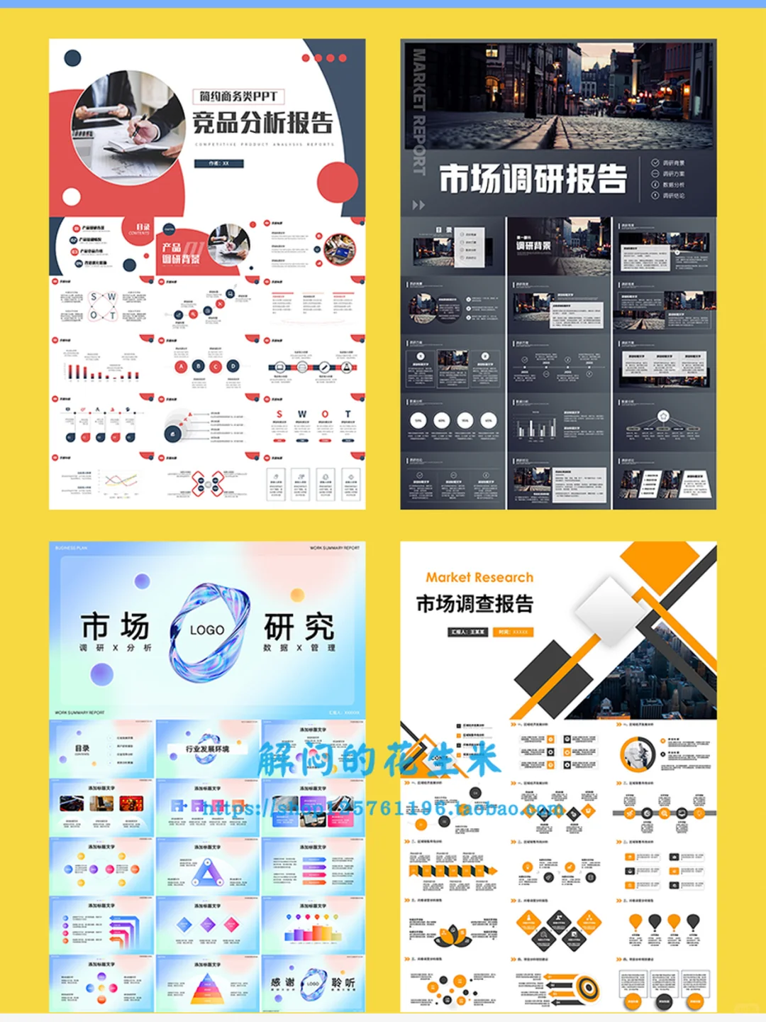 企业市场调研ppt模版商业报告工作汇报