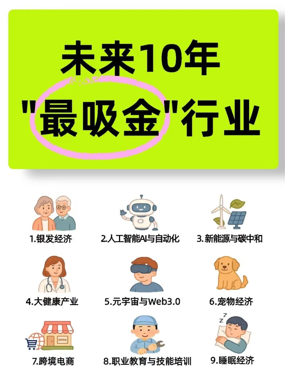 未来10年普通人翻身的9大风口行业