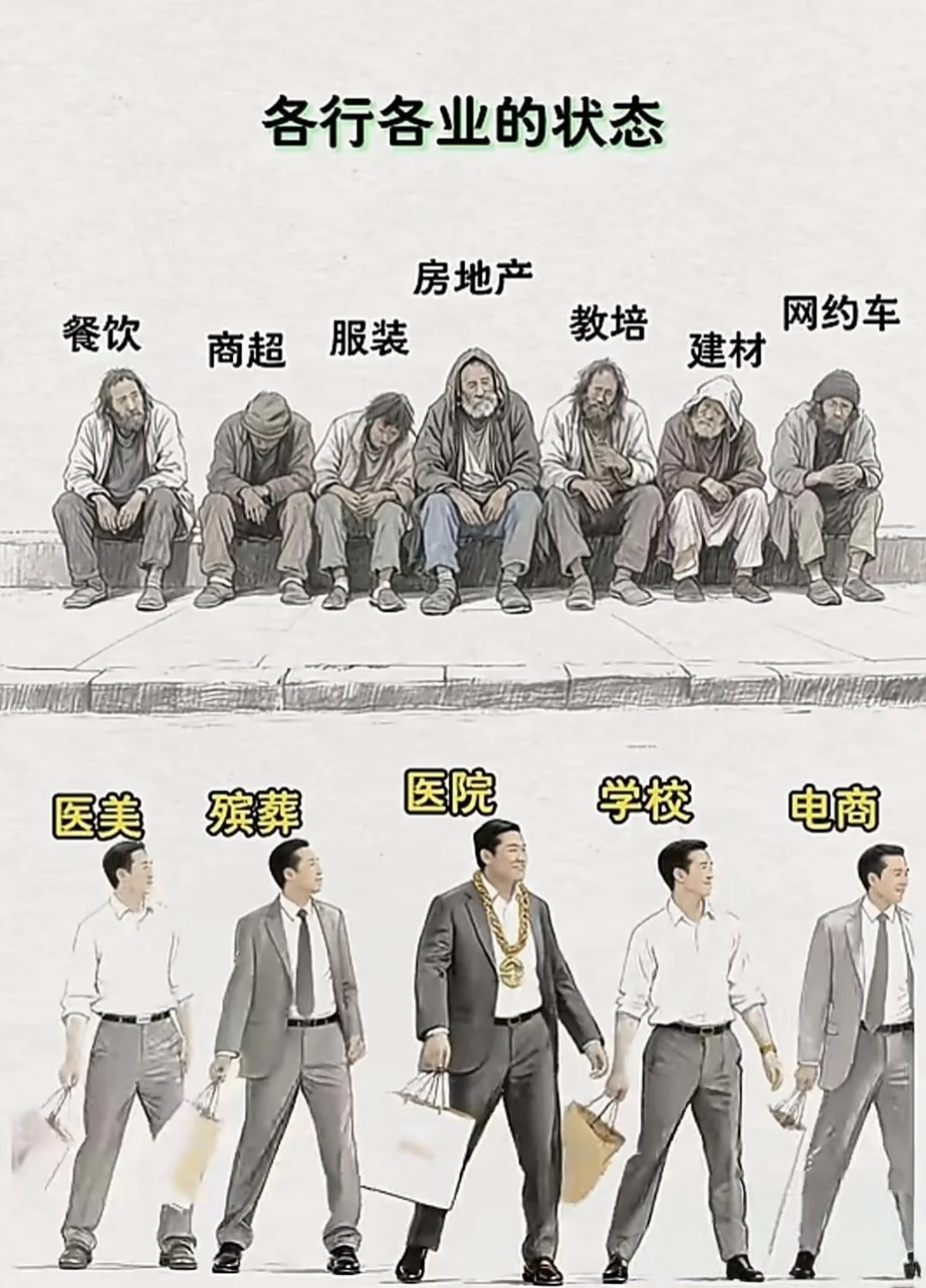 各行各业现状
