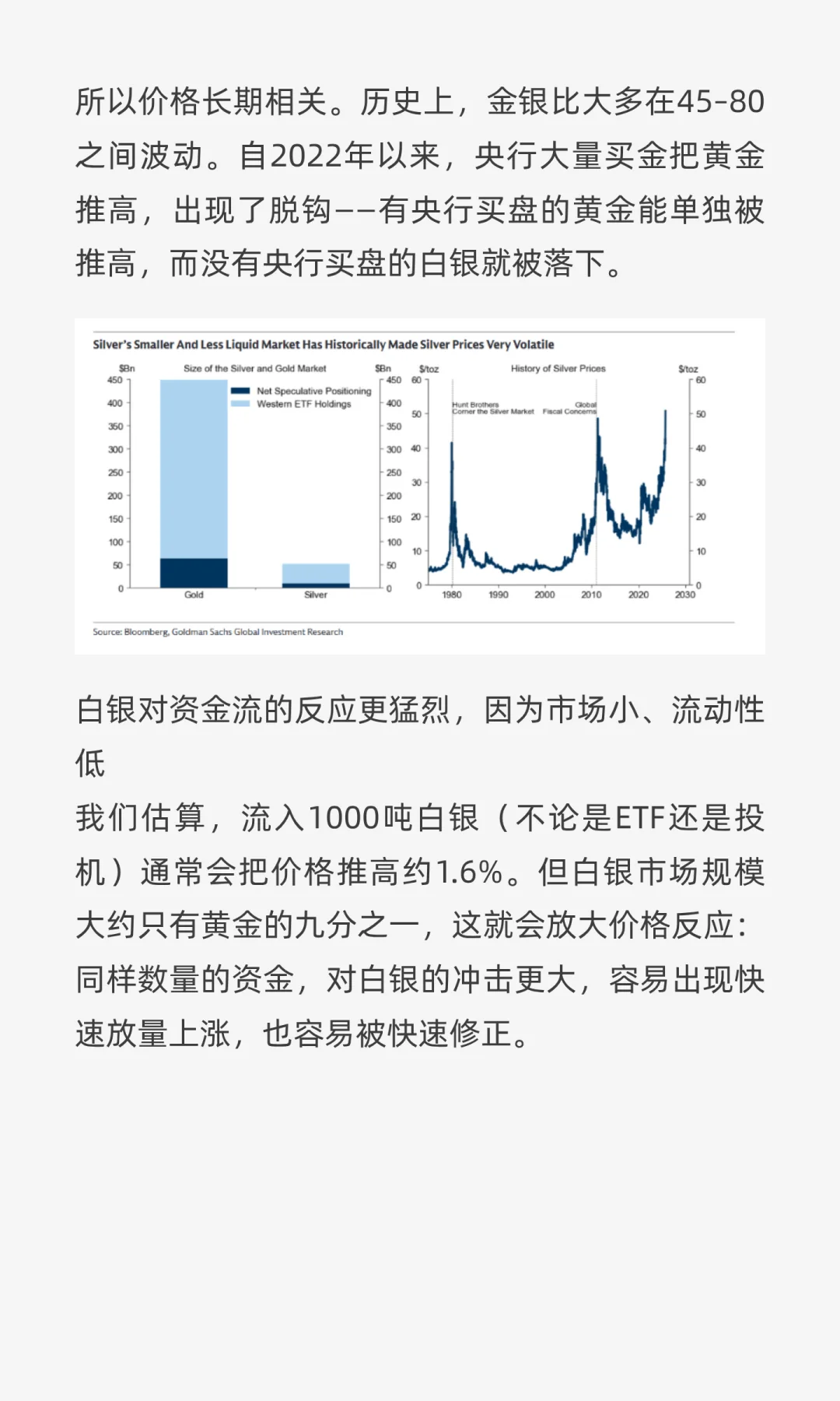 高盛警告：白银暴涨背后，风险远超黄金