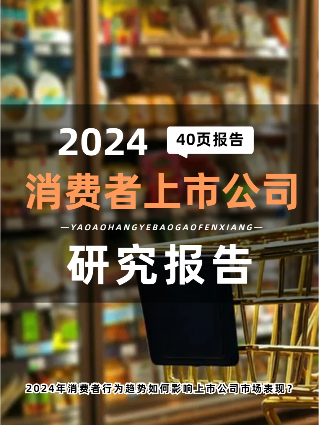 行业报告40页 | 2024消费品上市公司洞察