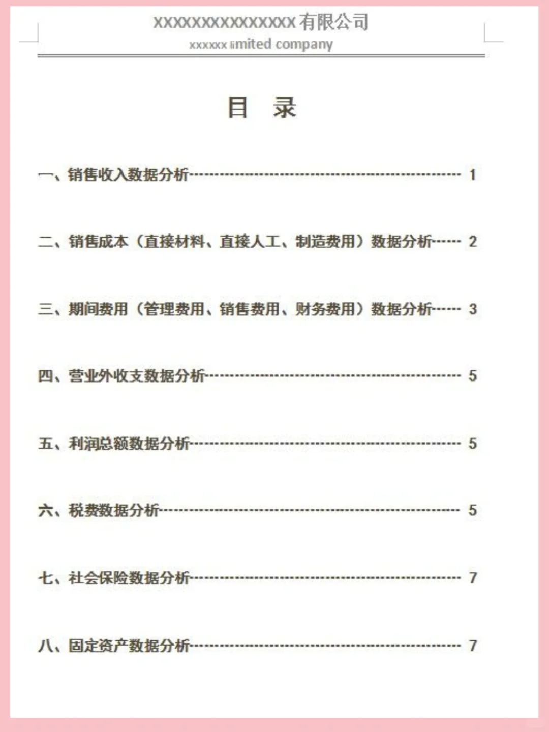 财务数据分析报告，数据清晰又直观👍🏻