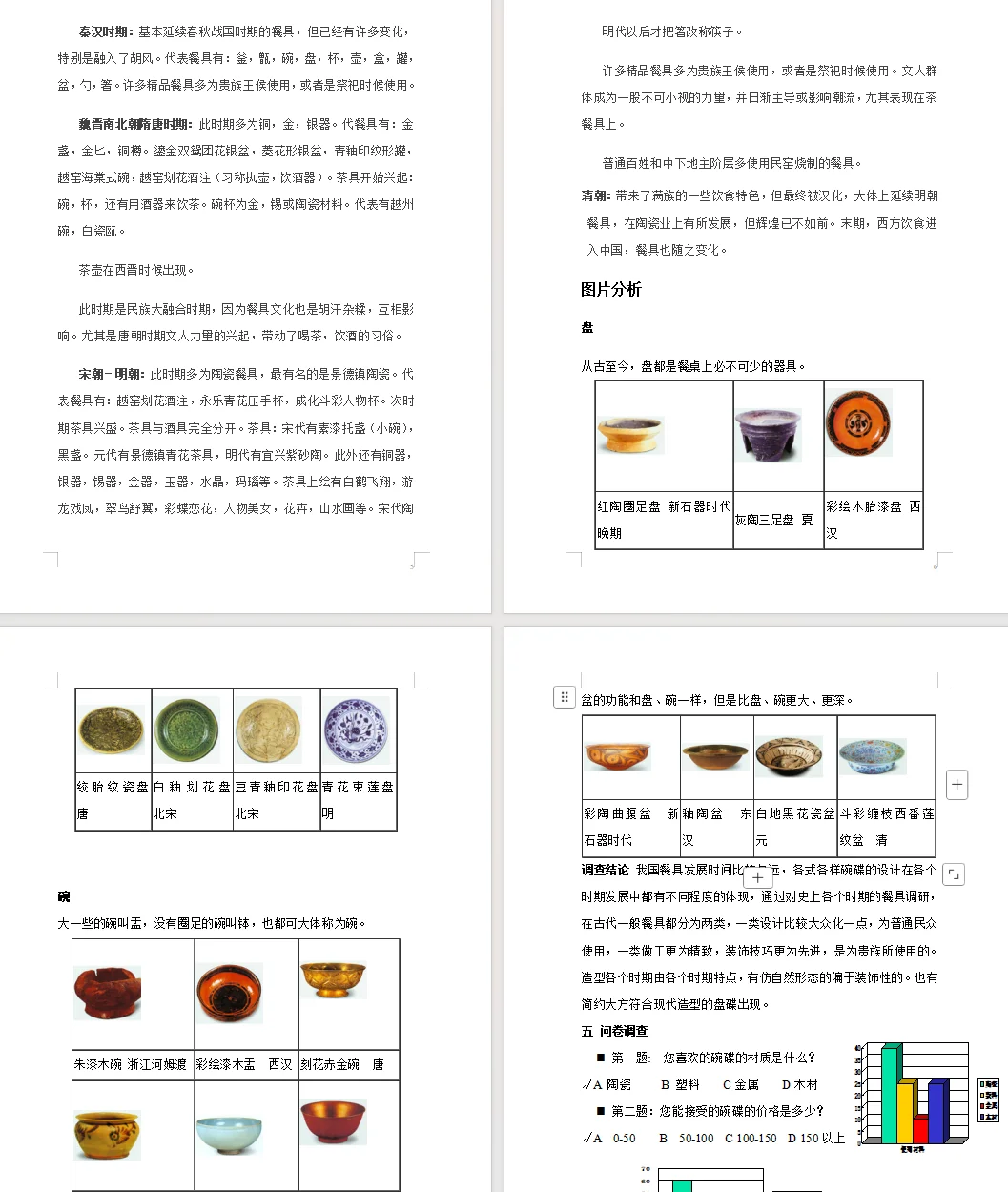 中国瓷器PPT+瓷器市场调研报告