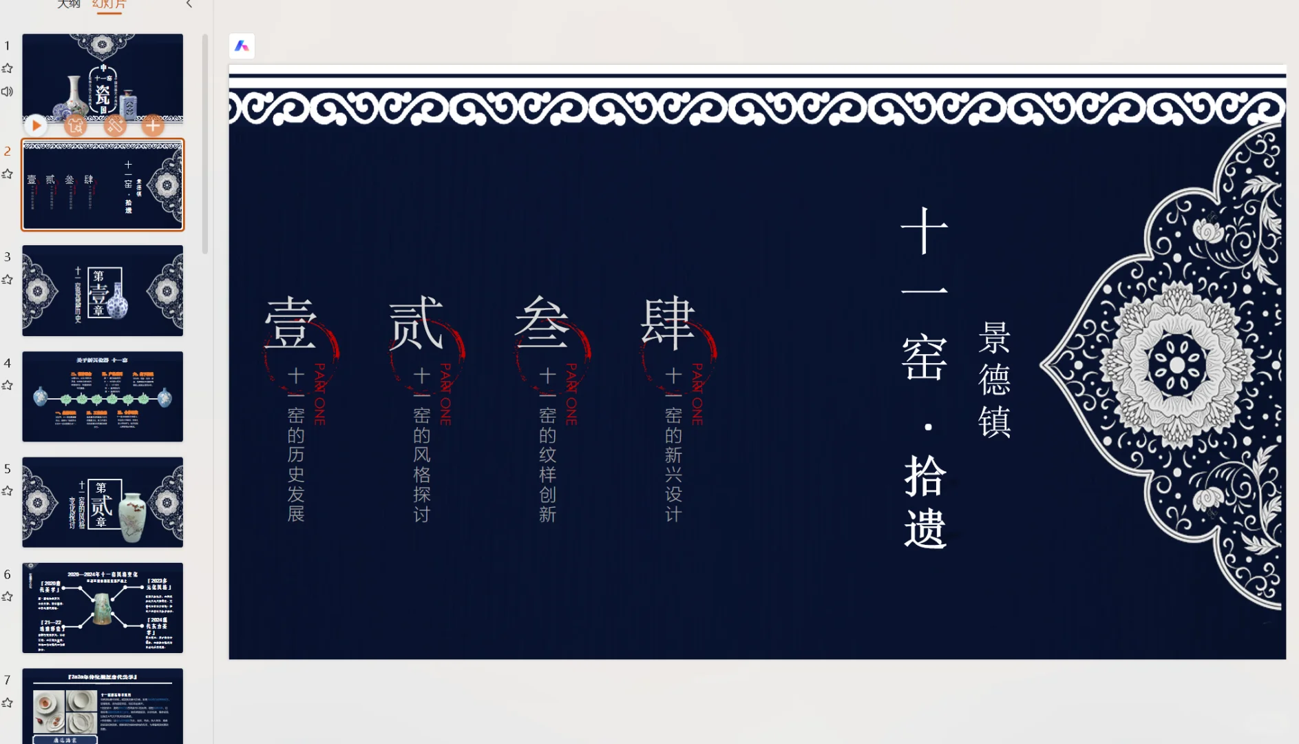 中国瓷器PPT+瓷器市场调研报告