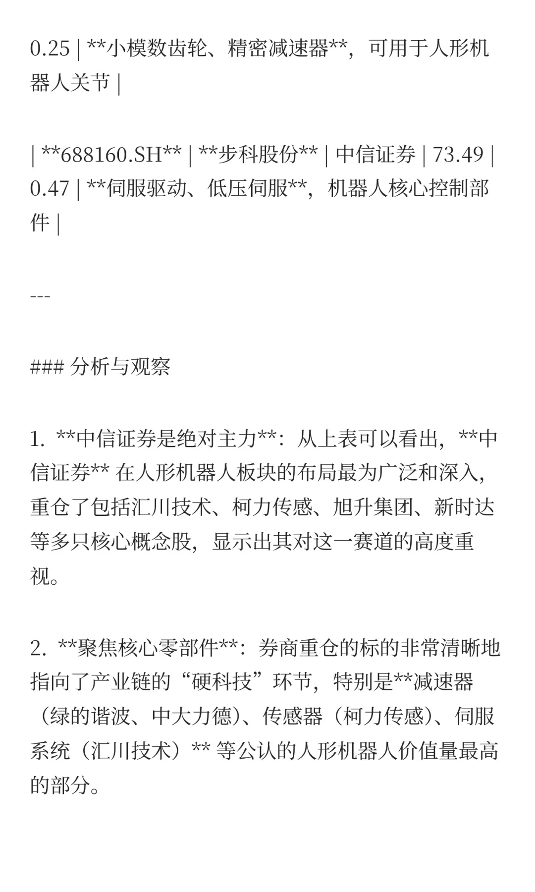 券商重仓了人形机器人板