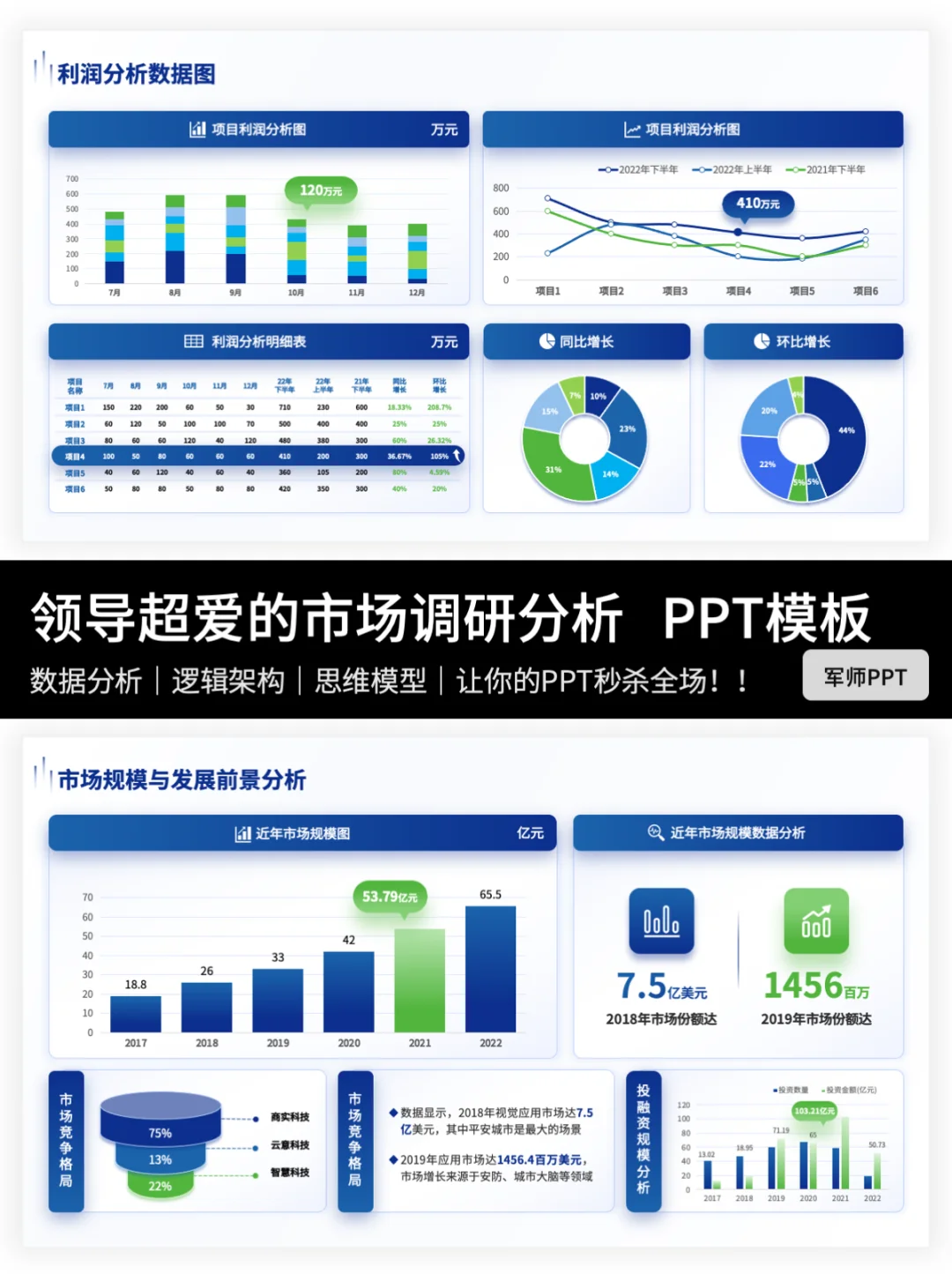 市场调研报告PPT怎么写?这份模板拿去抄