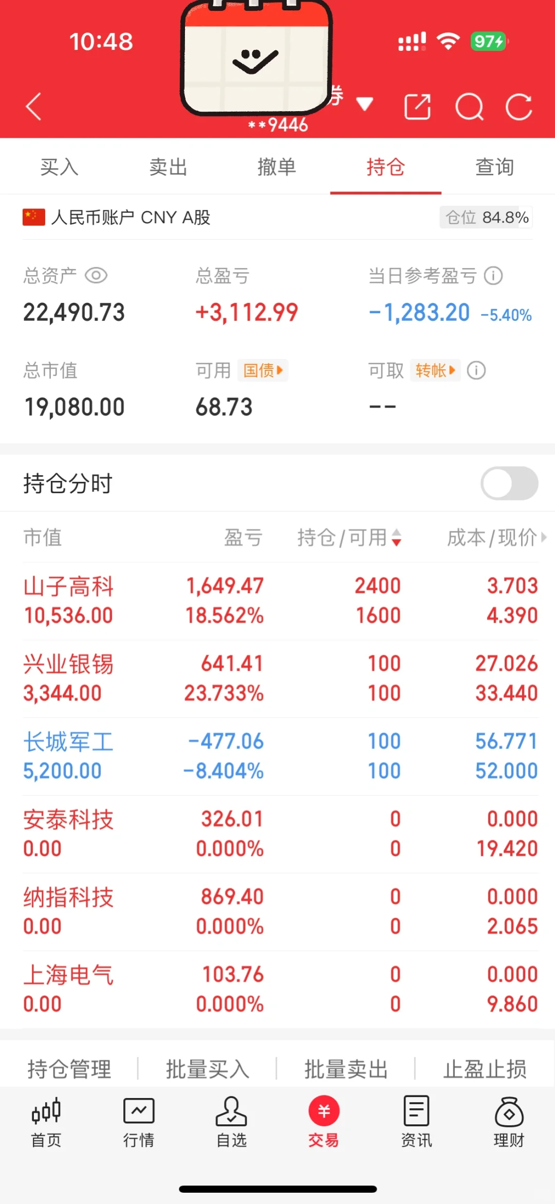 研究生在读，启动资金2w，目标10w，第53天