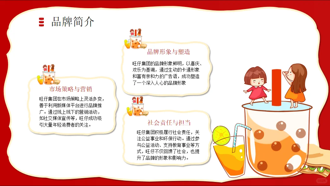 旺仔PPT模板‖有这个模板谁还自己做啊