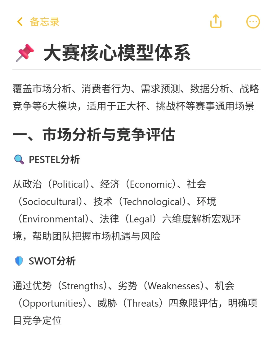 正大杯市调大赛常用分析模型