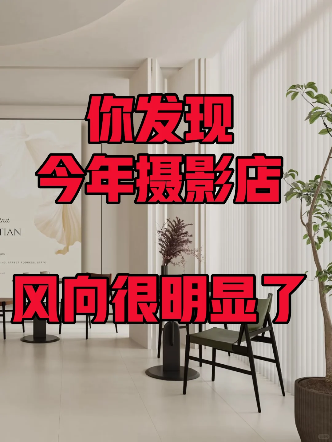 你发现今年摄影店，风向很明显了‼️