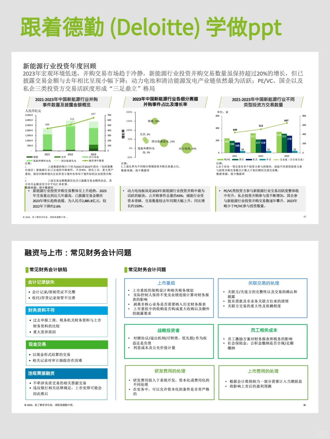 如何做出和德勤Deloitte一样专业的ppt？(1)