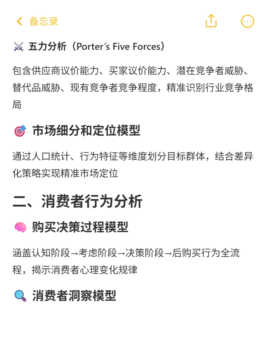 正大杯市调大赛常用分析模型