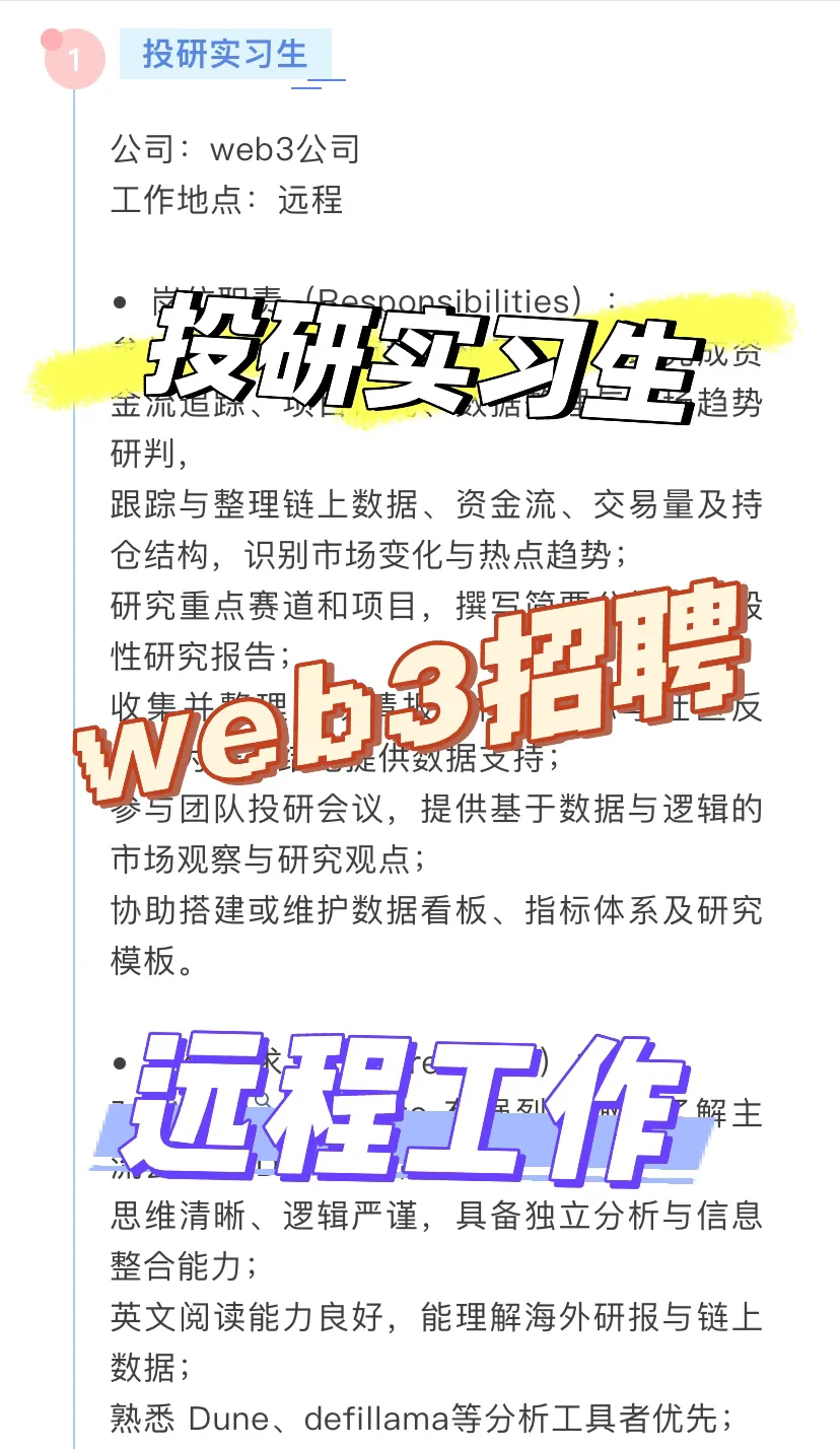 投研实习生