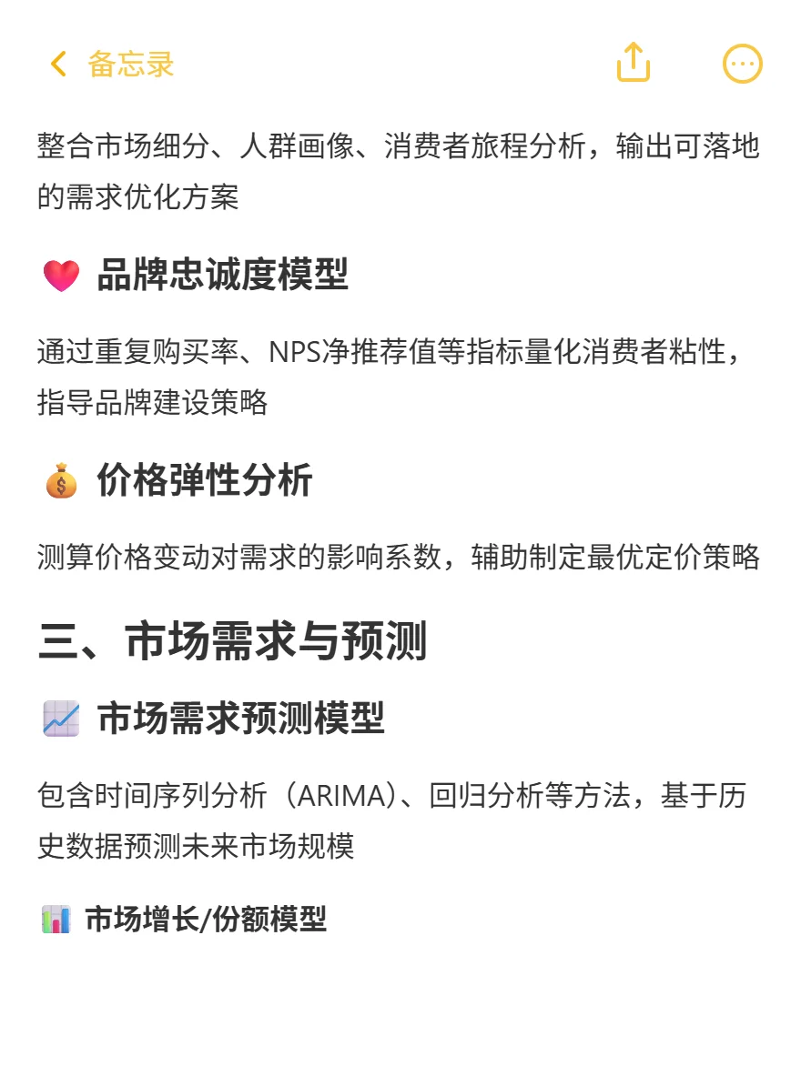 正大杯市调大赛常用分析模型