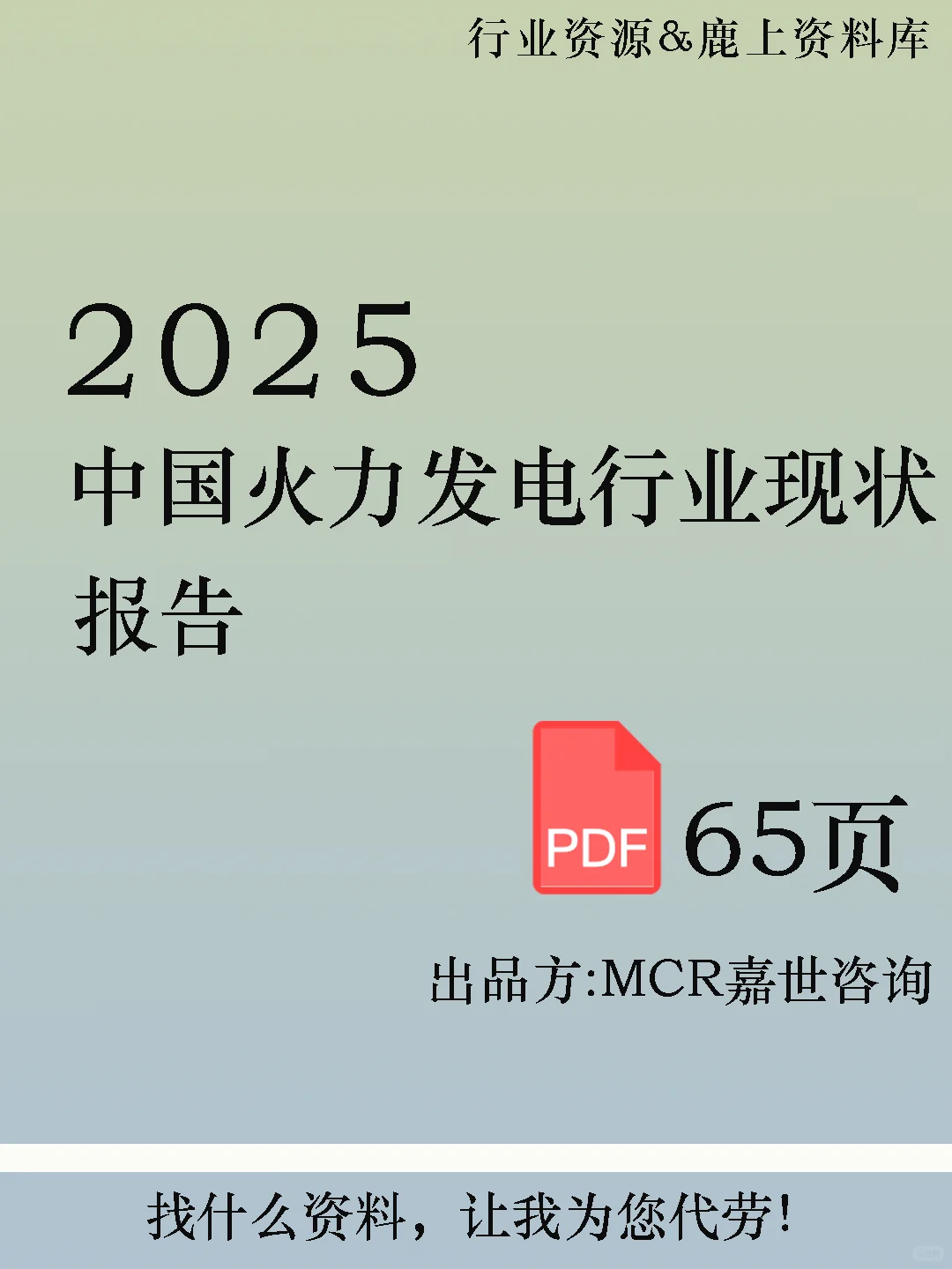 2025年中国火力发电行业现状报告