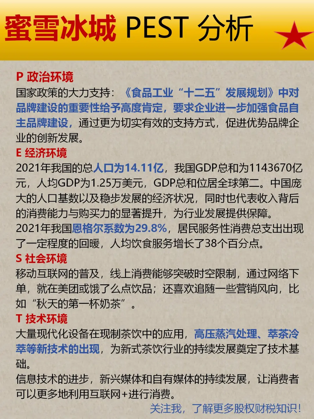 揭秘：蜜雪冰城pest分析