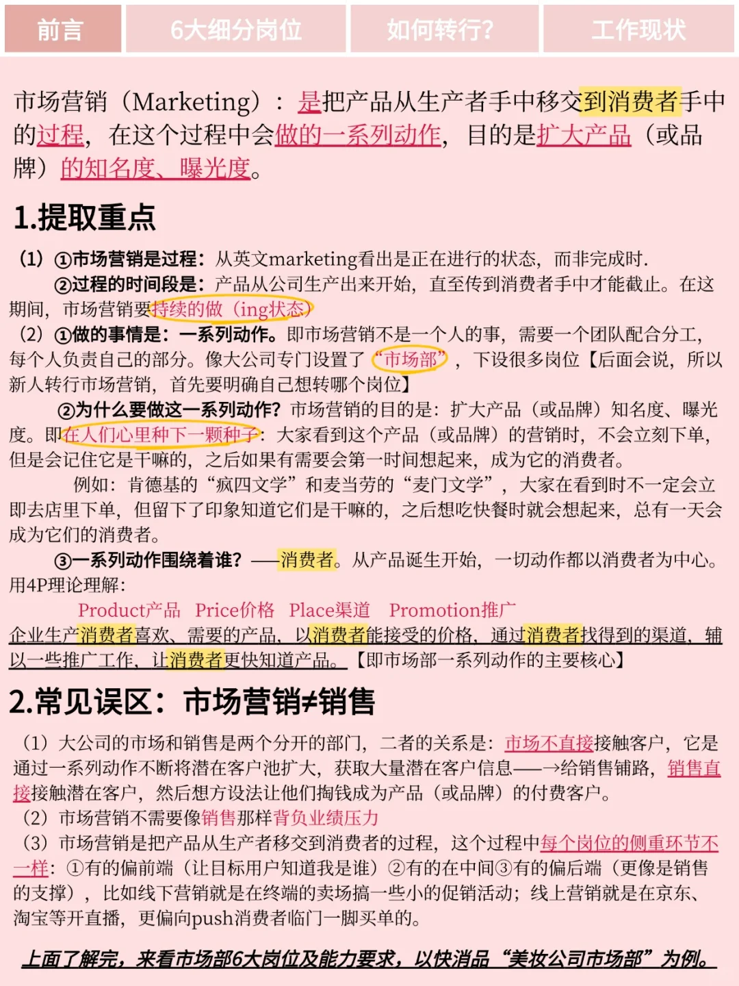 往届生跨专业岗位｜01市场营销