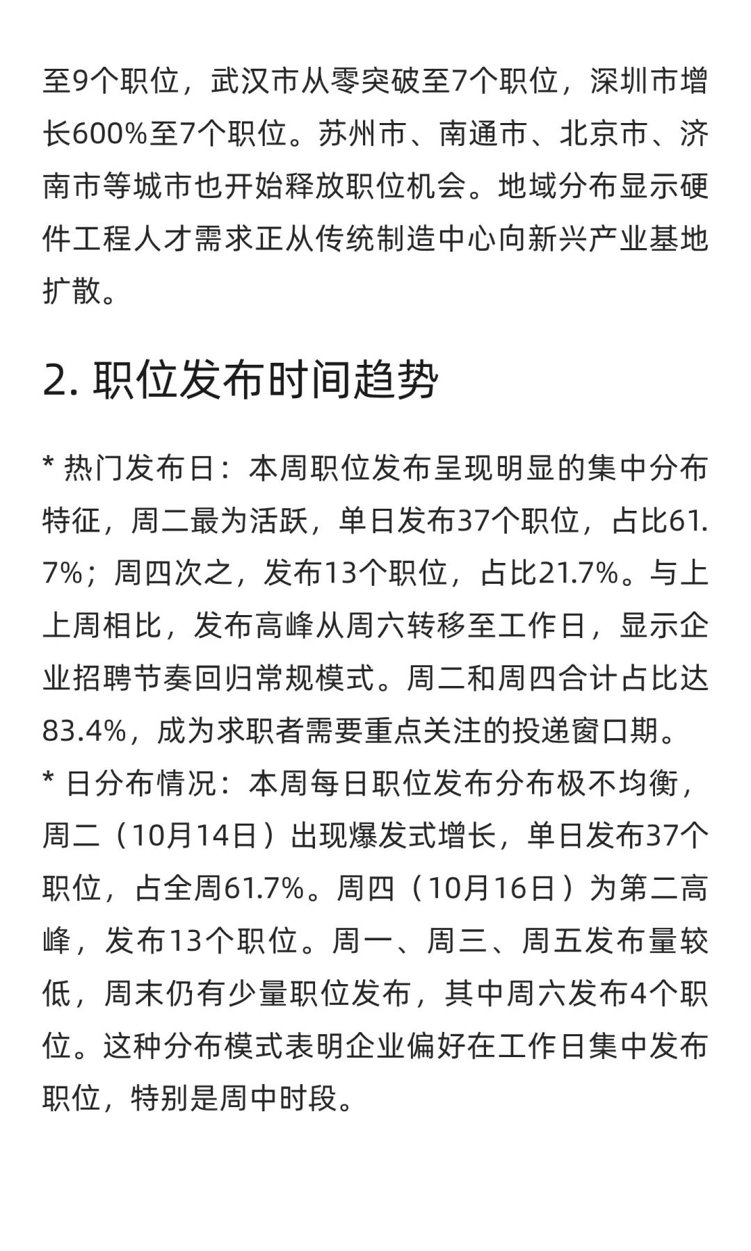 硬件工程领域求职市场周分析报告