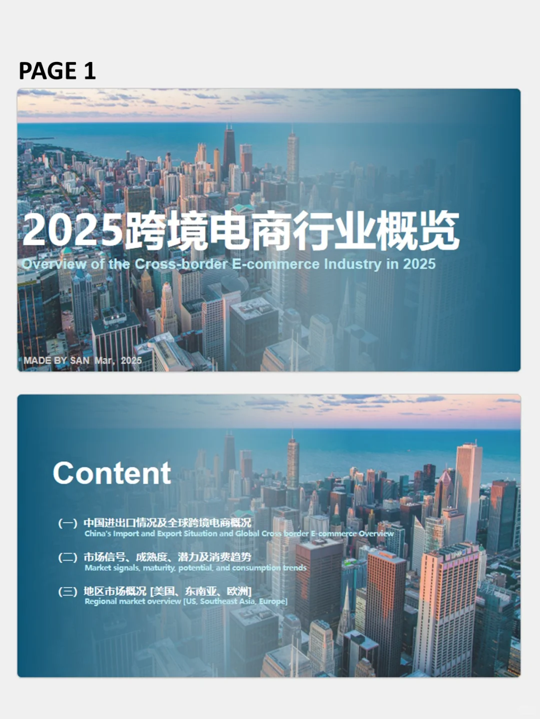 汇报PPT | 2025跨境电商行业概览PPT