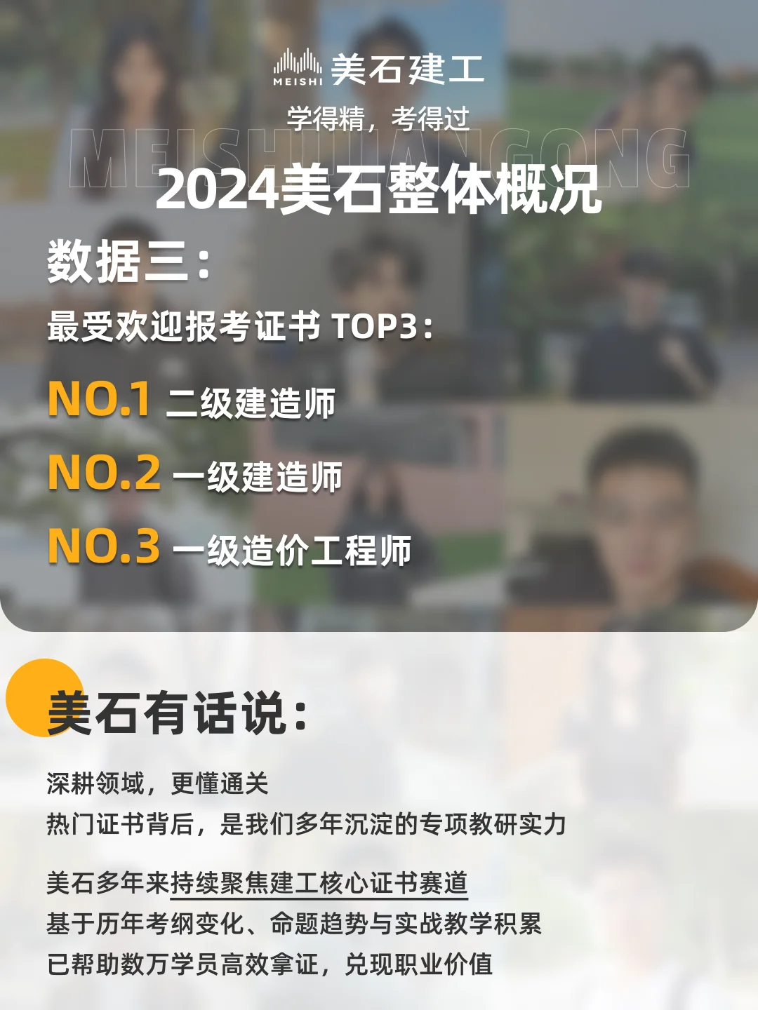 官方报告|数据揭示美石学员高效拿证的秘密