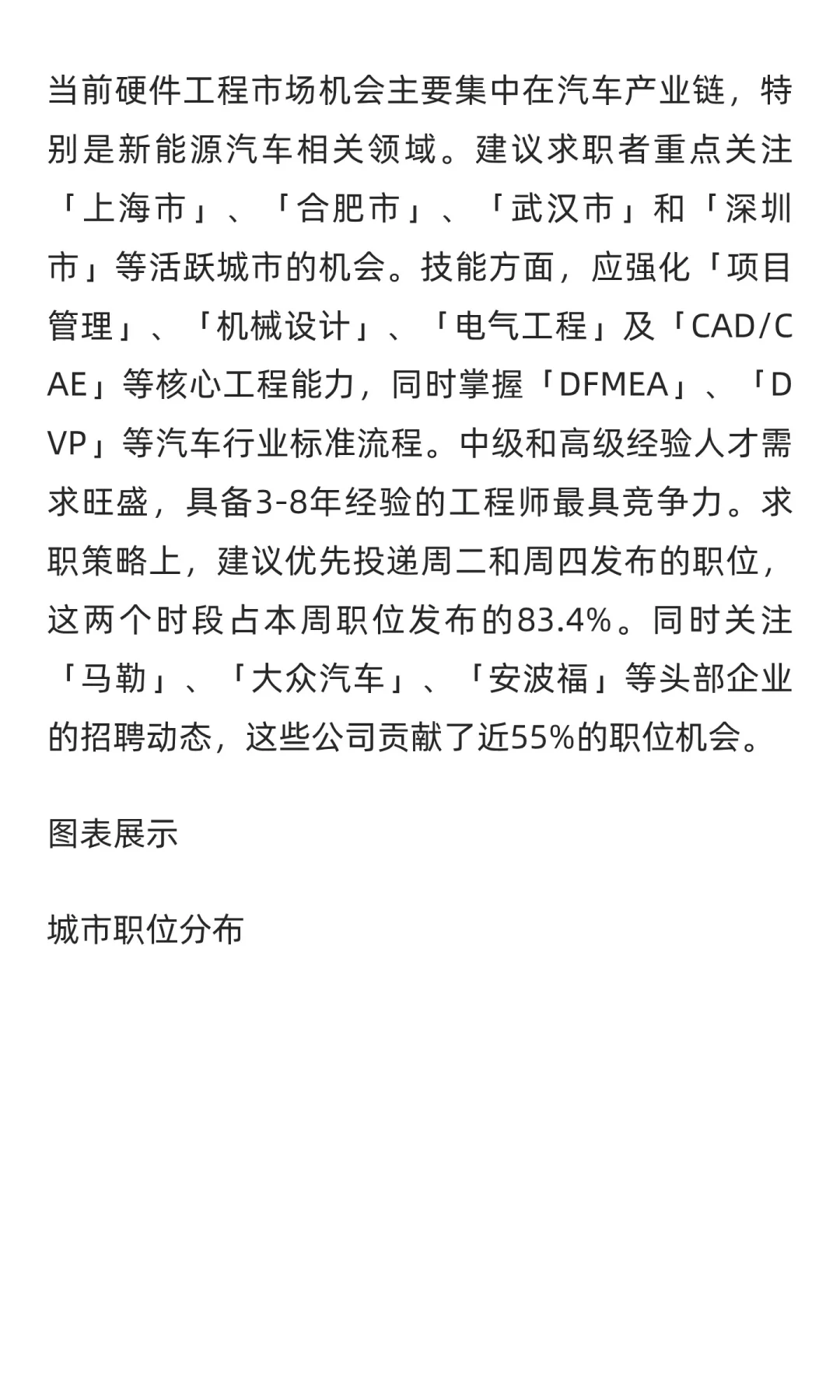 硬件工程领域求职市场周分析报告