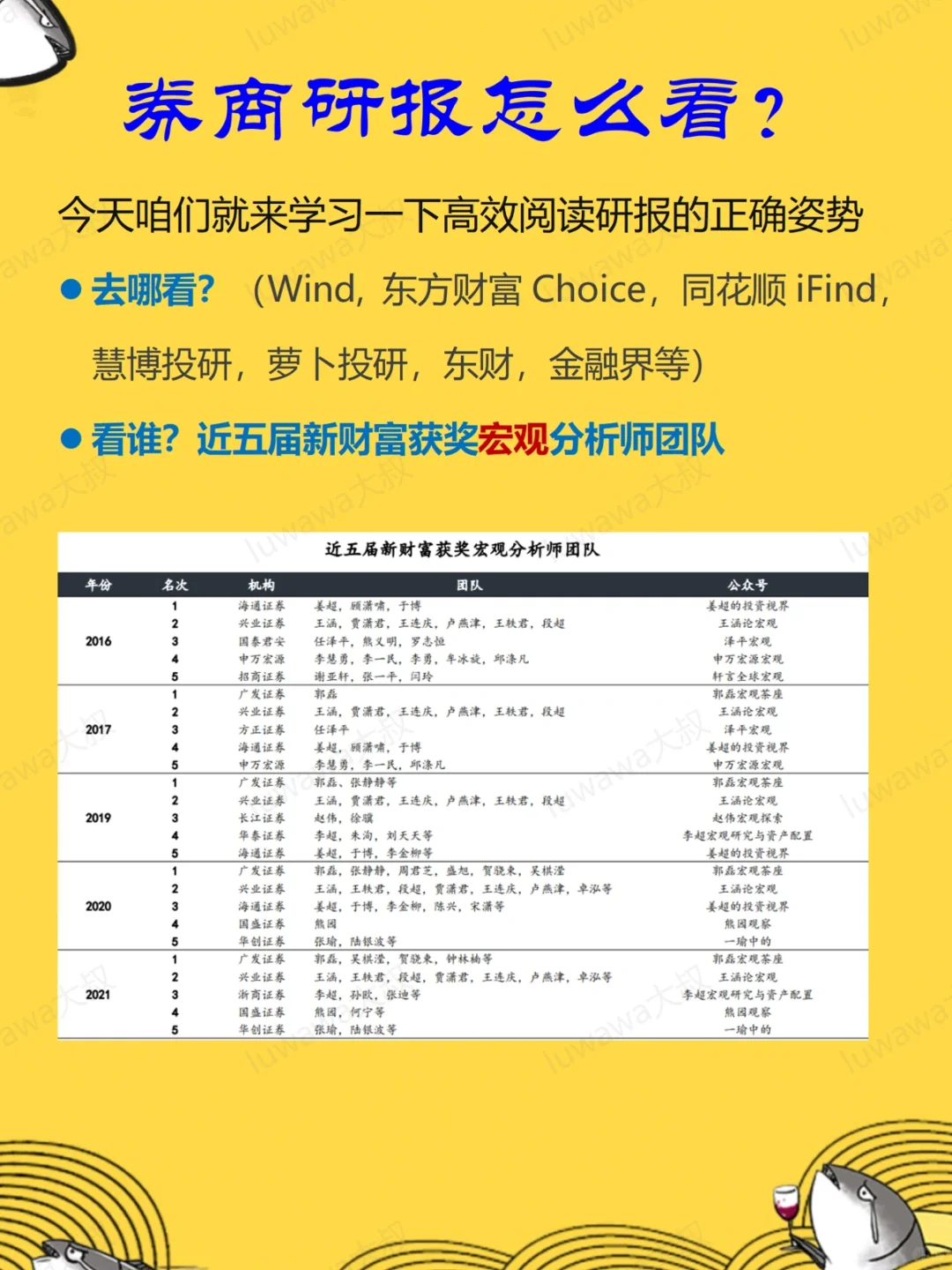 手把手教你读懂券商研报，不再做小白
