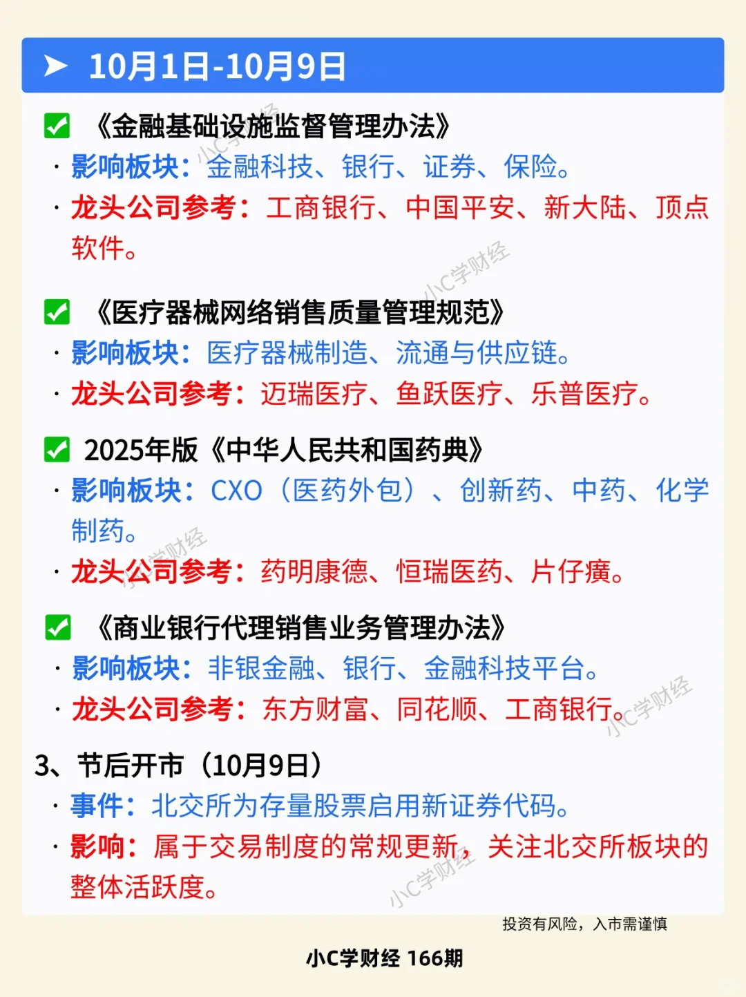 🔥10月收藏内容，A股大事件❗️
