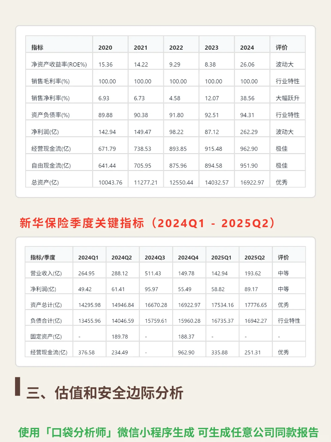 新华保险 4000 字深度研报