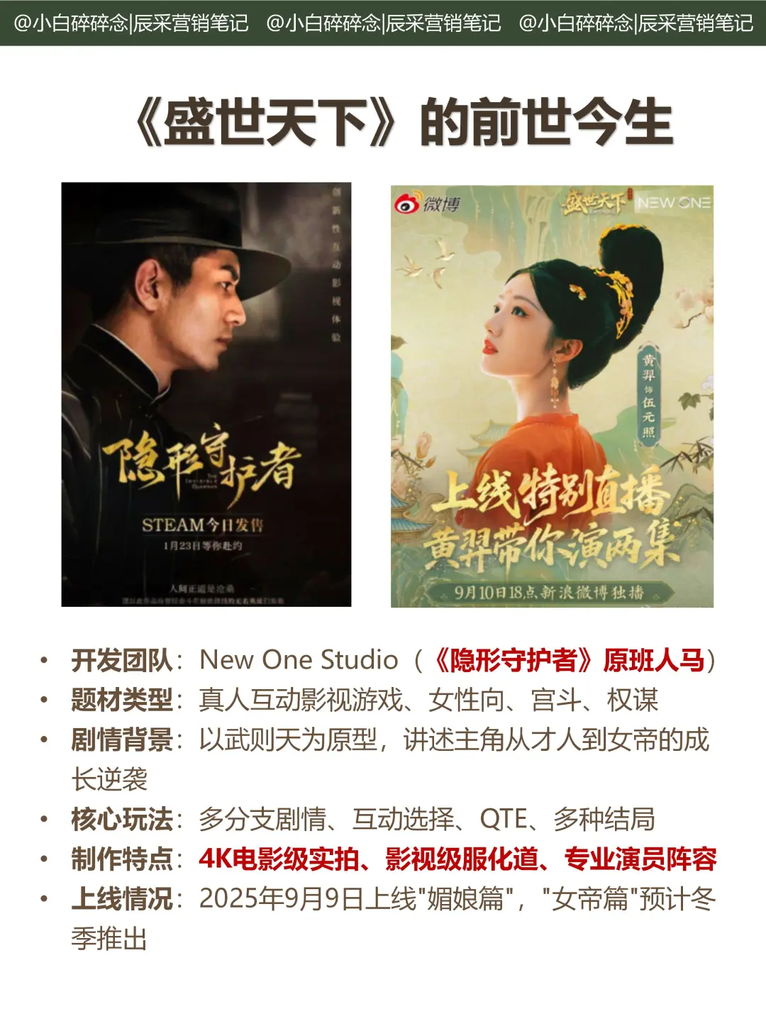 聊个干货!《盛世天下》咱们能抄作业吗❓️